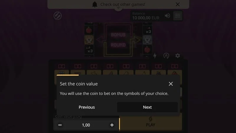 Lion Zama Fruits Bonus Spins - pokretanje Bonus Spins režima karakterističnog za ovu seriju